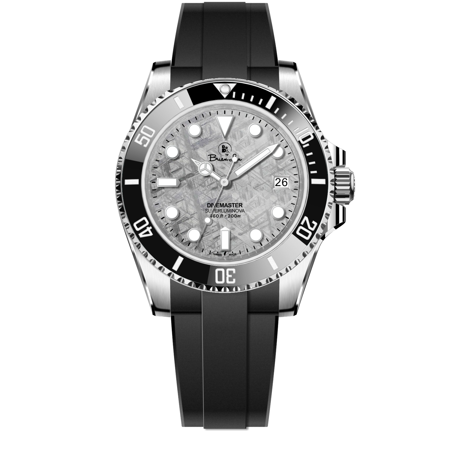316L DIVEMASTER FKM氟橡膠錶帶
